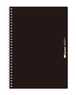 Apica Figurare B5 Ring Notebook Black Cover : Writing Paper : Office Products
