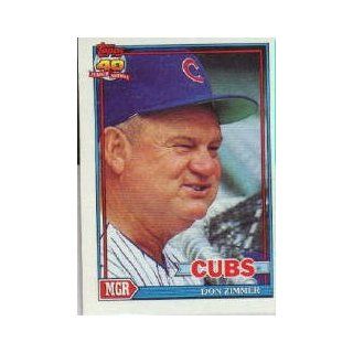 1991 Topps #729 Don Zimmer : Sports Related Trading Cards : Sports & Outdoors