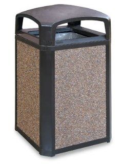 Rubbermaid Landmark Series Dome Top Receptacle, 50 Gallon : Waste Bins : Office Products