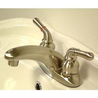 Magellan Centerset Bathroom Faucet with Double Lever Handles Finish: Satin Nickel, Drain: Without Pop Up Drain   Touch On Bathroom Sink Faucets  