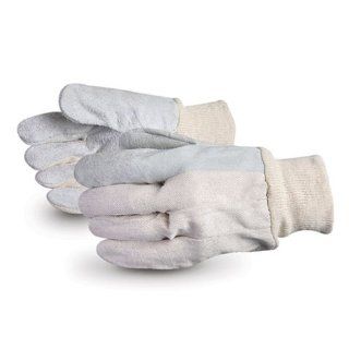 Superior 630Ki Economy Leather Palm Glove with Knitwrist Cuff, Work, Mens (Pack of 1 Dozen): Industrial & Scientific