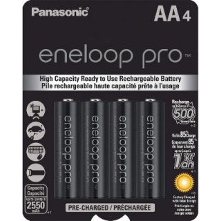 Panasonic eneloop pro Rechargeable Batteries   4AA