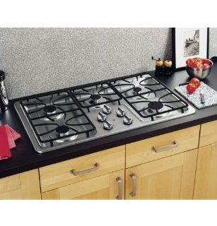 GE JGP633SETSS 36" Stainless Steel Gas Sealed Burner Cooktop: Appliances