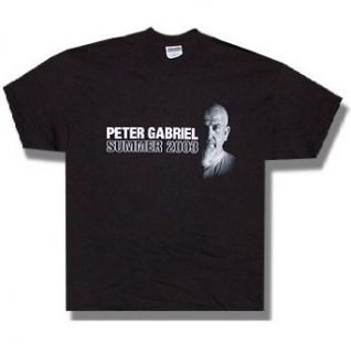 Peter Gabriel Rated PG Tour Black T Shirt (Medium): Clothing