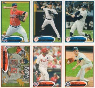 2012 Topps Baseball Series #1 and #2 Complete Mint Hand Collated in Number Order 660 Card Set (Not Factory Sealed) Sports Collectibles