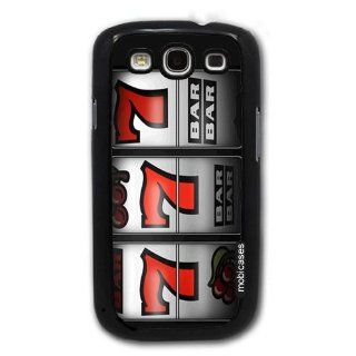 Casino Slot Machine 777   Protective Designer BLACK Case   Fits Samsung Galaxy S3 SIII i9300 Cell Phones & Accessories