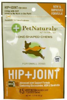 Pet Naturals of Vermont Hip and Joint for Small Dogs Chicken Liver   1 x 45 Soft Chews: Everything Else