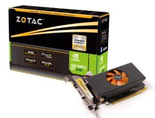 ZOTAC GeForce GT 640 2GB GDDR5 64 Bit PCI Express 3.0 HDMI DVI VGA Low Profile Graphics Card ZT 60209 10L Computers & Accessories