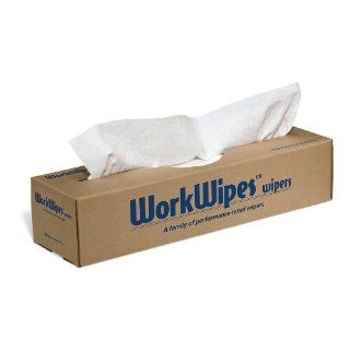 New Pig WIP642 WorkWipes Series 40 Cellulose Fiber Wiper, 15 51/64" Length x 8" Width, White (Case of 864) Science Lab Disposable Wipes