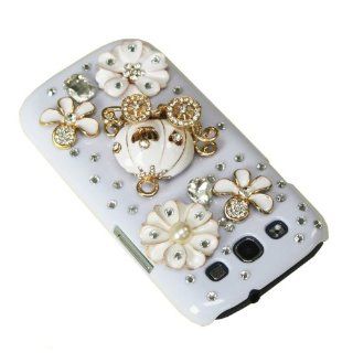 eFuture(TM) 3D Bling Crystal Cinderella's Pumpkin Cart and Flower Stone Case Cover for Samsung Galaxy S3/i9300. +eFuture's nice Keyring: Cell Phones & Accessories