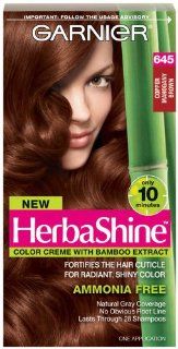 Garnier Herbashine Haircolor, 645 Copper Mahogany Brown : Chemical Hair Dyes : Beauty