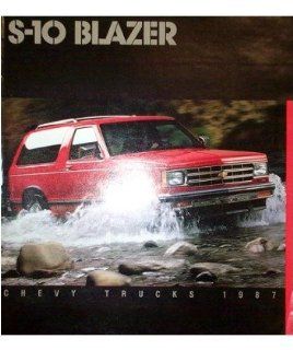 1987 Chevrolet S 10 Blazer Sales Brochure Literature Book Piece Specs Options: Automotive