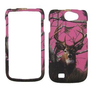 Samsung Exhibit II li 2 4G Galaxy W 4G SGH T679 T679M i8150 T MOBILE Phone CASE COVER SNAP ON HARD RUBBERIZED SNAP ON FACEPLATE PROTECTOR NEW CAMO PINK REAL TREE HUNTER BUCK DEER: Cell Phones & Accessories