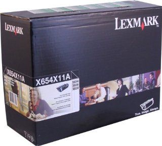 Original Lexmark X654X11A 36000 Yield Black Toner Cartridge   Retail Electronics