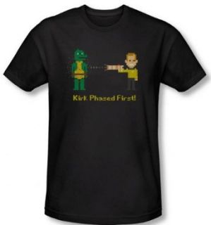 TeeShirtPalace Men's Star Trek Kirk Phased First T Shirt: Clothing