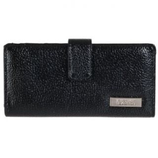 Kenneth Cole Reaction Womens Slim Snap Clutch Wallet, Black