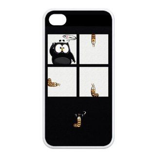 Custom Owl TPU Back Cover Case for iPhone 4 4S PP 3490: Cell Phones & Accessories