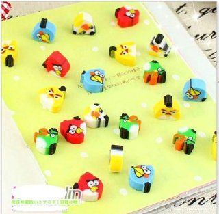 45 Angry Birds Small Erasers: Toys & Games