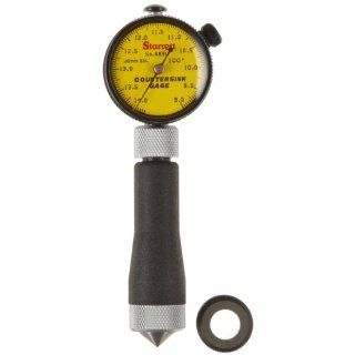 Starrett 689M 3Z Millimeter Reading Countersink Gauge With Yellow Dial, 100 Degree Angle, 9 14.2mm Range: Industrial & Scientific