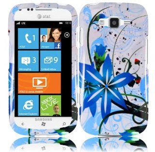 For Samsung Focus 2 II i667 Hard Design Cover Case Blue Splash: Cell Phones & Accessories