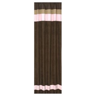 Sweet Jojo Designs Soho Pink and Brown Curtain Panel (Set of 2)
