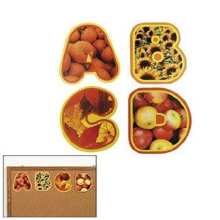 672 Pc Fall Themed Alphabet Letter Set   Teacher Resources & Bulletin Board Supplies : Teaching Materials : Office Products