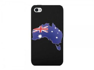 Cellet Black Proguard Case with Australia Flag on its Map for Apple iPhone 4 & 4S: Cell Phones & Accessories