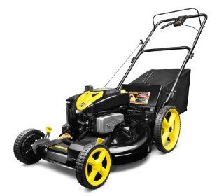 Brute 7800802 22 Inch 190cc Briggs & Stratton 675 Series Gas Powered FWD Self Propelled Lawn Mower With High Rear Wheels (Discontinued by Manufacturer) : Walk Behind Lawn Mowers : Patio, Lawn & Garden