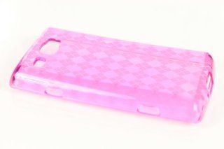 Samsung Focus Flash i677 TPU Hard Skin Case Cover for Hot Pink + Earphone Cord Winder: Cell Phones & Accessories