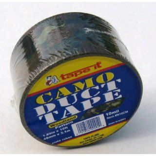 Tape it N10CM Camo/Camouflage Print All Purpose Duct Tape, 10 yards Length x 2" Width, Green and Brown: Industrial & Scientific