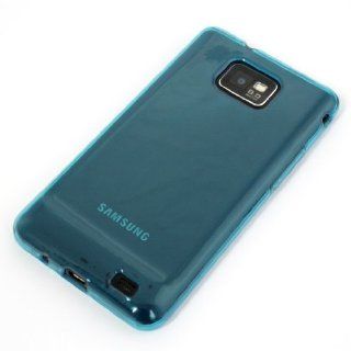 Ecence Silicone TPU Phone Case for Samsung Galaxy S2 i9100 / S2 Plus i9105 Blue: Cell Phones & Accessories