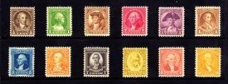 U.S. Postage Stamps: 1932 George Washington Bicentennial Complete Collection; Scott #s 704, 705, 706, 707, 708, 709, 710, 711, 712, 713, 714, 715: Everything Else