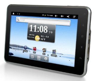 7" Tablet Boomerang 708, Capacitive Multi touch Screen, 16GB Memory, Front Camera, Android 2.3, Leather Case w/Kickstand: Computers & Accessories