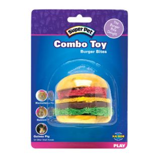 Super Pet Combo Toy Crispy & Wood Hamburger Small Animal Chew Toy