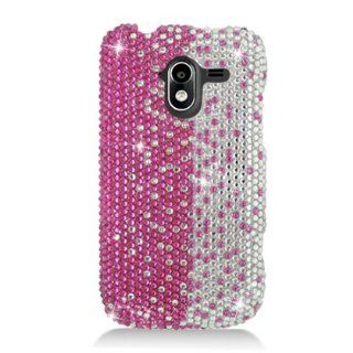 Aimo ZTEN9120PCLDI685 Dazzling Diamond Bling Case for ZTE Avid 4G N9120   Retail Packaging   Pink Divide: Cell Phones & Accessories