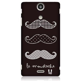 Head Case Designs Brown Le Moustache Design Snap on Back Case for Sony Xperia TX LT29i: Cell Phones & Accessories
