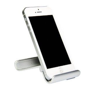 Smart Stand 712   Aluminium desktop stand, dock, holder for iPhone 4, 4S, 3G, 3GS, 5, Samsung Galaxy S3 S4, Google, HTC, Sony Xperia, Nokia Lumia Smart Phone and Mobile Phone (GREY + SILVER): Cell Phones & Accessories