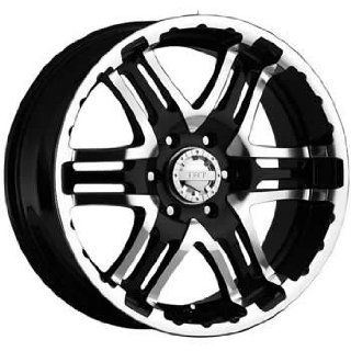 Gear Alloy Double Pump 16x8 Black Wheel / Rim 5x4.5 with a 0mm Offset and a 83.82 Hub Bore. Partnumber 713MB 6806500 Automotive