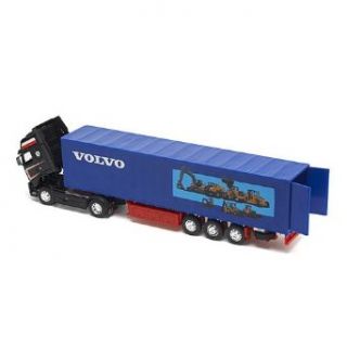 Motorart Premium 1/50 O Scale Volvo Fh12 Tractor With Volvo Construction Equipment Curtain Trailer: Toys & Games