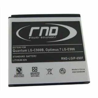 RND Li Ion Battery (LGIP 690F SBPL0101901) for LG Quantum (LG C900B) Optimus 7 (E900): Cell Phones & Accessories