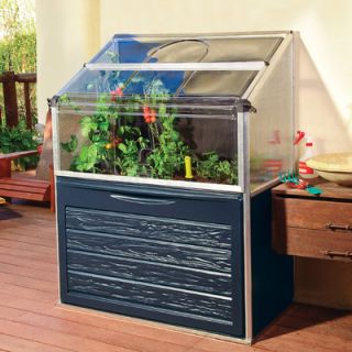 Poly Tex Plant Inn Compact Raised Aluminum Garden Bed Greenhouse
