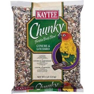 Kaytee Supreme Chunky Conure/ Hookbill 4LB : Adult Bird Food : Pet Supplies