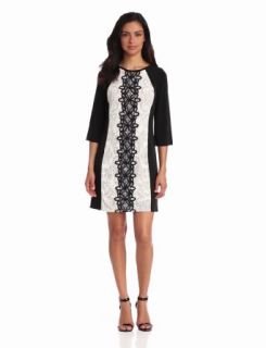 Jax Women's Long Sleeve Lace Sheath Dress, Ivory/Black, 8 at  Womens Clothing store