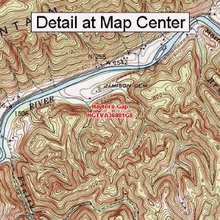 USGS Topographic Quadrangle Map   Hayters Gap, Virginia (Folded/Waterproof) : Outdoor Recreation Topographic Maps : Sports & Outdoors