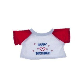 Happy Birthday T Shirt Outfit Teddy Bear Clothes Fit 14"   18" Build a bear, Vermont Teddy Bears, and Make Your Own Stuffed Animals Toys & Games