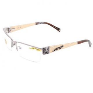 Ed Hardy EHO 721 Mens Designer Eyeglasses   Gunmetal: Clothing