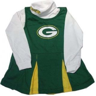 Green Bay Packers NFL Cheerleader Halloween Costume 6X: Clothing