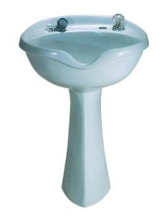 Marble 2001 White Pedestal Shampoo Bowl with 550 Faucet and Spray Hose [Misc.]: Beauty