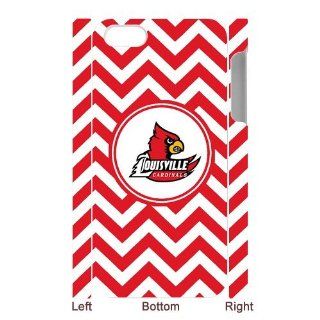 Ncaa Louisville Cardinals Custom White Red Chevron Iphone 5 or 5s Hard Case Cover Cell Phones & Accessories