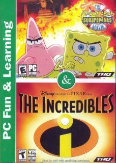 The SpongeBob Squarepants Movie Game & Disney Pixar The Incredibles Game Bundle for PC/MAC: Software
